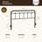 August Grove® Metal Full Size Headboard, Adjustable Height, Farmhouse Victorian Style, Steel Headboard Only For Bedroom, Easy Assembly, Black-2010374293-2010374288