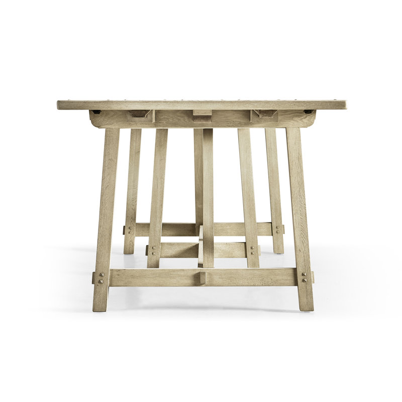 Sidereal Solid Oak Dining Table, Stripped Oak
