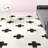 Tommen Machine Woven Geometric Black/White Area Rug-1484872541