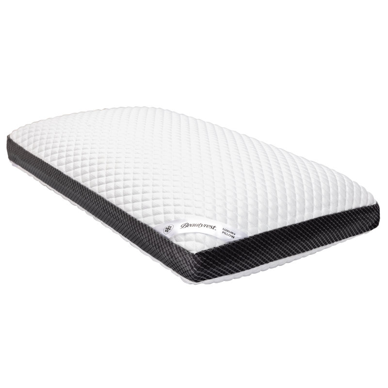Beautyrest, Black Diamond Foam with Aquacool Pillow, One Pillow, Queen