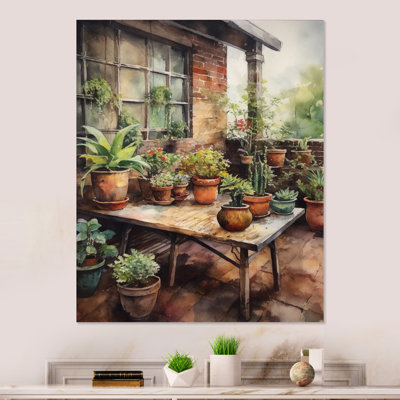 " Cottage Terrasse Garden II " Print