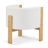 Modern Upholstered Dining Chairs With Rubber Wood Frame And Bouclé Fabric