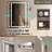Frameless LED Light Anti-Fog Wall Bathroom Vanity Mirror with Backlit & Frontlit-91383696