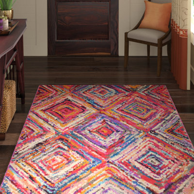Eddins Washable Geometric Indoor Rug