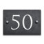 Slate House Number Rectangle Wall Mounted Required