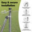 120 cm H x 2500 cm W Steel Border Fencing
