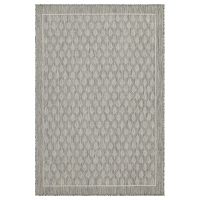 Sunshine GC_HAR2009 Silver 5 Ft. 3 In. X 7 Ft. 3 In. Indoor/Outdoor Area Rug