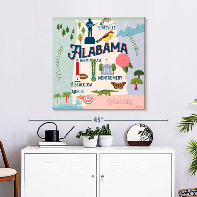 Aliaz State Maps - Alabama Attractions