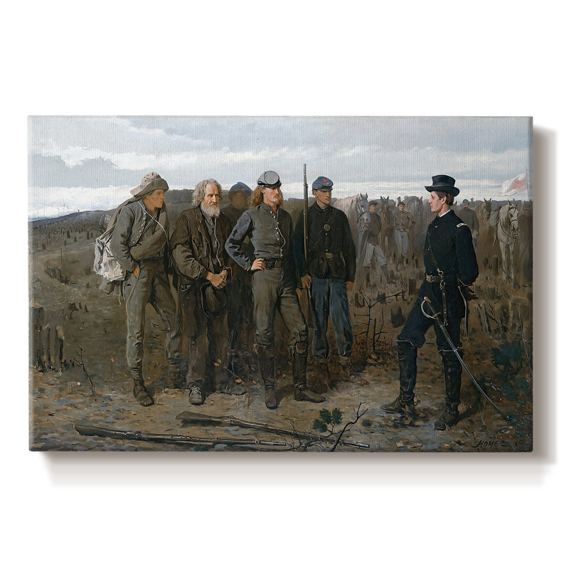Prisoners from the Front-Winslow Homer-Gallery, toile tendue-1866, 12x18