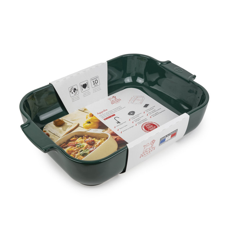Plat de cuisson rectangulaire en céramique PEUGEOT Appolia, H 3,35 po x L 14 po x l 9,96 po