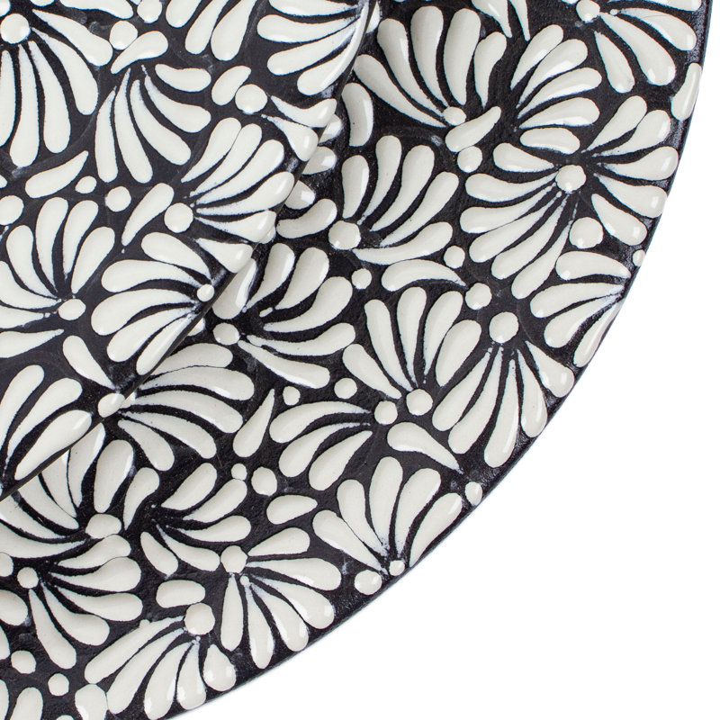 Wildon Home® Handmade Night Spring Ceramic Dinner Plates (Pair)