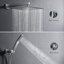 Système de tête de douche à pluie murale 12 po avec robinet et corps de robinet brut-88893576