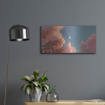  «Autum Moon» par Ann Klee, art mural en métal, 24 po x 12 po