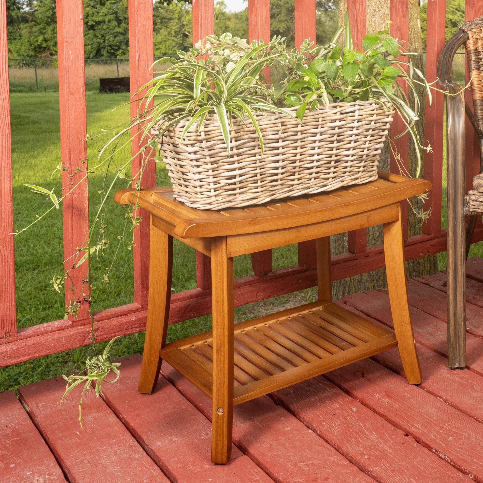 Rectangular Planter With Plastic Insert