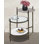 Ider Glass and Marble Top End Table