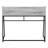 Contemporary Grey Laminate Computer Desk With Storage Shelves And Sturdy Black Metal Base For Home Office-1821759556