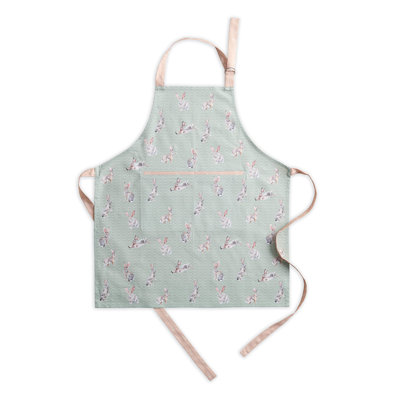 Maison d'Hermine Rabbits At Dawn 100% Cotton Everyday Apron - 27.5" x 31.5"