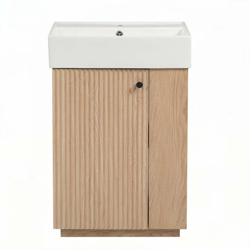 Meuble-lavabo 21,6 po avec lavabo en céramique