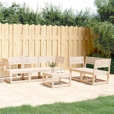 Alpen Home 5 Piece Garden Sofa Set Solid Wood Pine