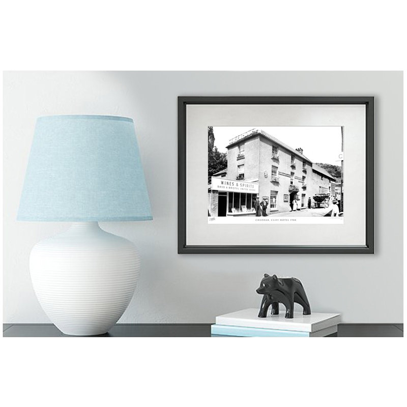 Cheddar, Cliff Hotel 1908 - Single Picture Frame Print, 40cm H x 50cm W x 2.3cm D