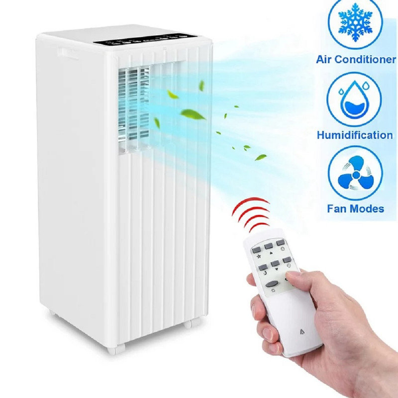 Climatiseur portatif 8 000 BTU avec télécommande, Blanc
