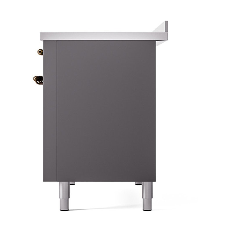 ILVE Nostalgie II Noblesse 48 in Induction Range, Graphite Matte/Burnished