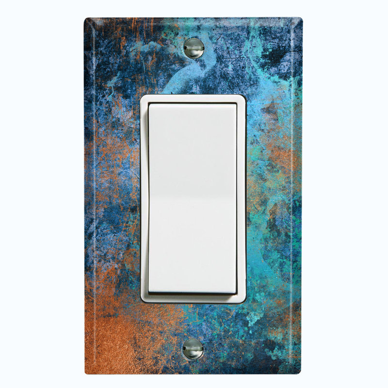 Patina Patterned 1 - Gang Rocker Standard Wall Plate