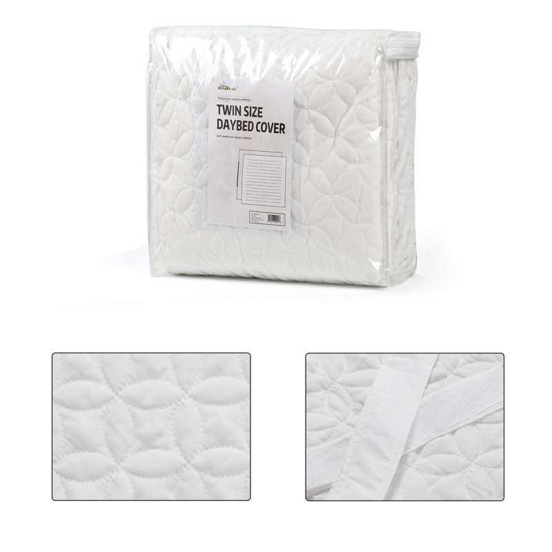 Couvre-lit / couvre-lit en microfibre, Blanc