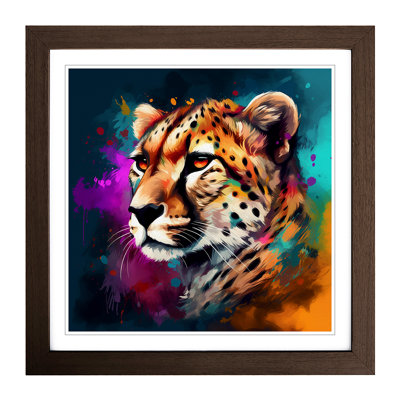 Cheetah Abstract Art No.3 - Framed Print