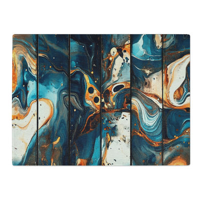Paint Pouring Vol.5  Glass Chopping Board