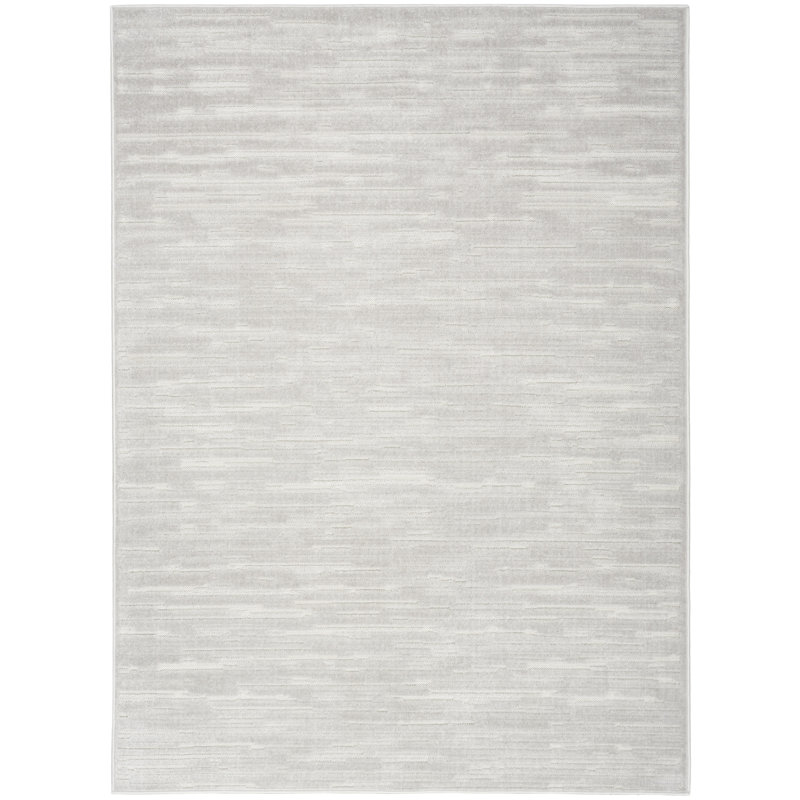 Tapis géométrique gris 7 pi x 9 pi