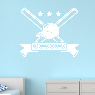 Décalcomanie murale baseball