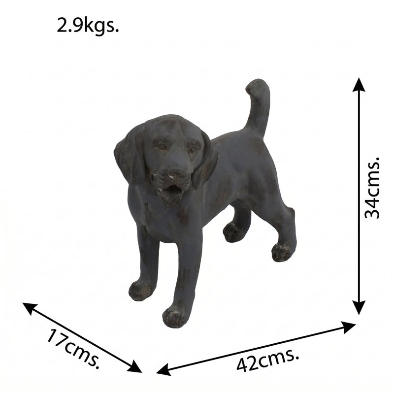 Odessa Animals Plastic Garden Statue, Grey