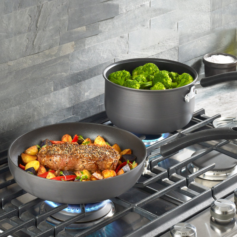 T-fal 10-Inch Black Aluminum Non-Stick Fry Pan with Lid
