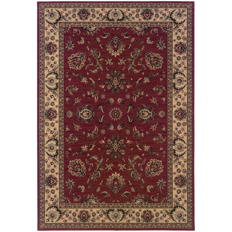 Tapis rouge / ivoire Shelburne