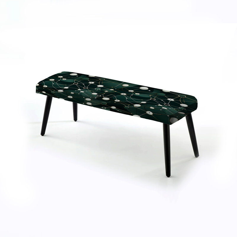 Wenlock - Banc rembourré en marbre noir