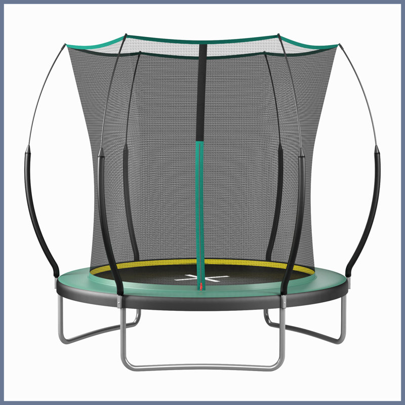 8FT Springfree No Gap Trampoline- Green, Green