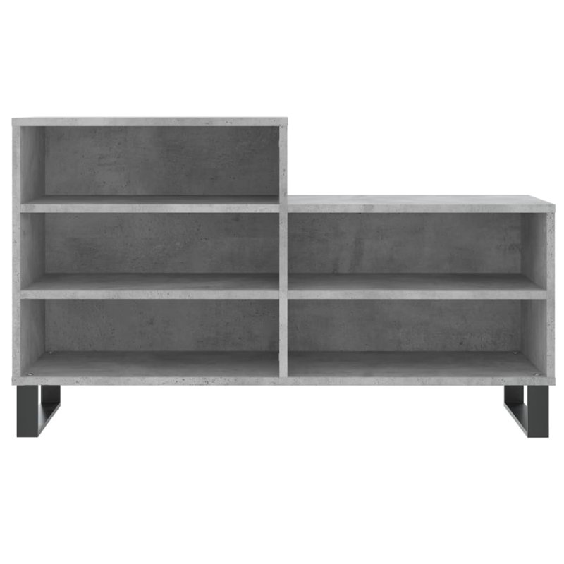 10 Pair Shoe Storage Cabinet, Concrete Grey