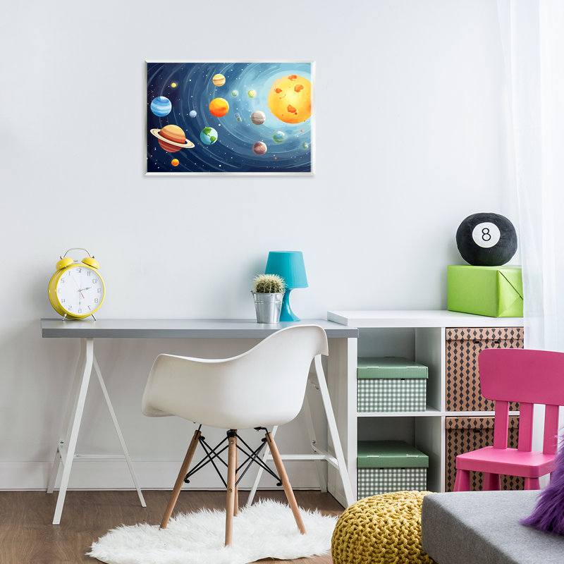 Système solaire «Planets Orbit», plaque murale, design by Creative Studio, 10" H x 15" W