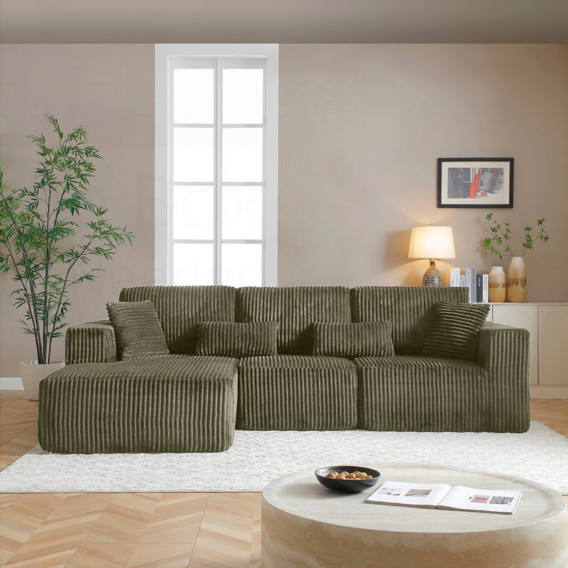 Canapé modulaire modulaire, canapé modulaire Cloud avec assise profonde, canapé en L moderne pour le salon et la chambre à coucher, aucun assemblage requis