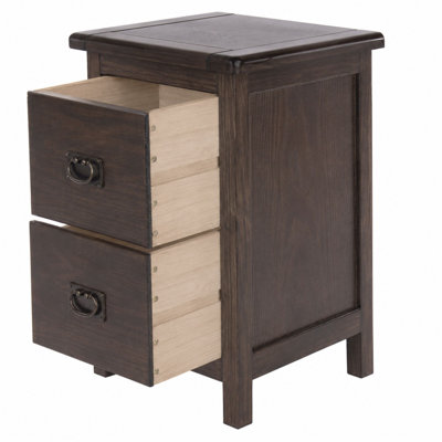 Alsace 2 Drawer Bedside Table
