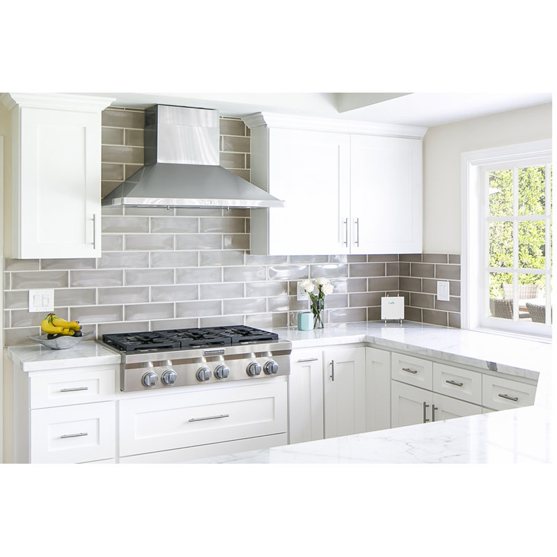 Grace 4" x 12" Ceramic Subway Tile, Dove