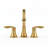 High Arc Double Handle Widespread Bathroom Faucet With Pop-Up Drain Assembly In Brushed Gold-123202628