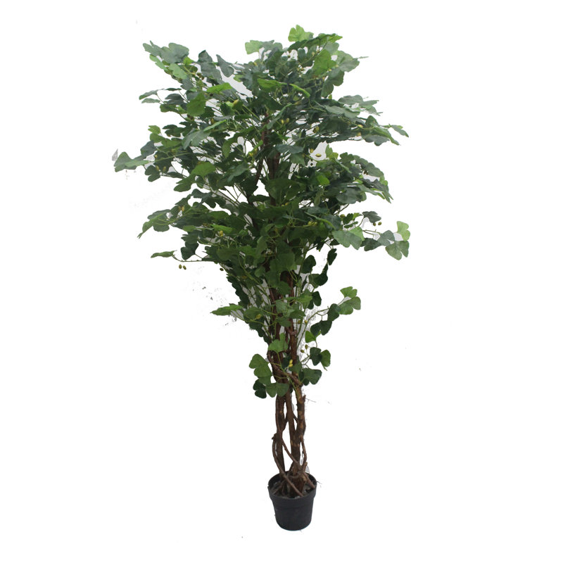 82.7 " H Faux Bonsai Tree in Ceramic Pot