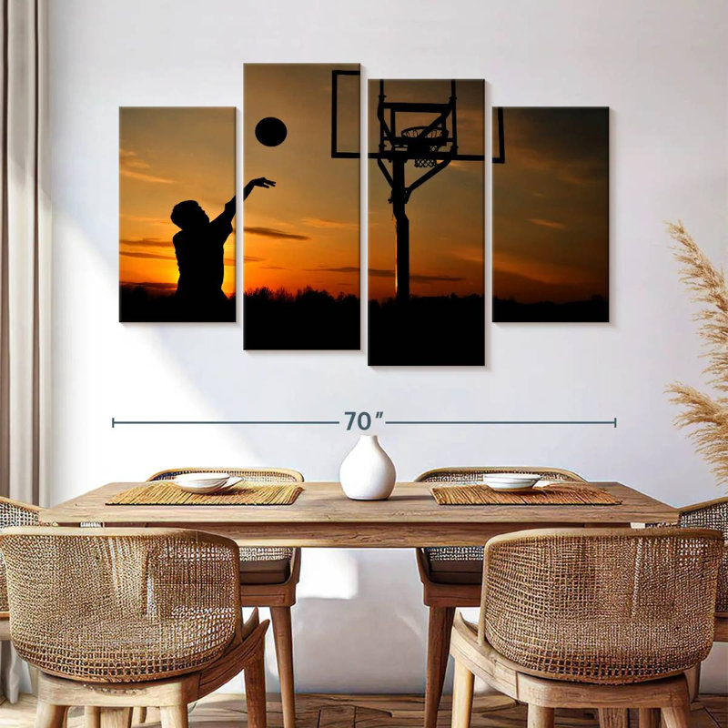 Ballon de basketball Sirci Sunset, H 42 po x l 68 po