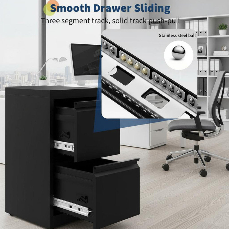 38.1cm Wide 2 -Drawer Steel File Cabinet