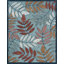 Tapis floral transitionnel Gilda, turquoise-1980690186