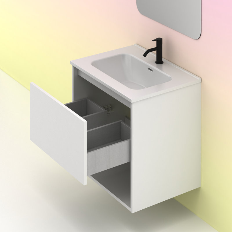 Jayni Vanity & Mirror Set, White