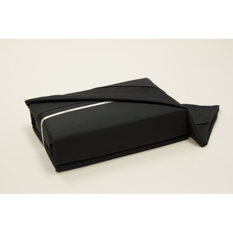 Ensemble de housse de couette standard en coton, Housse de couette pour lit double, Noir