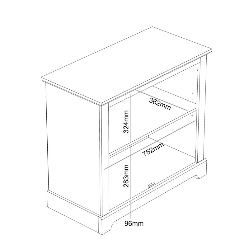 Anfield 2 Door Sideboard, New White